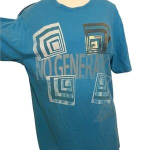 Vintage Y2K Allyance Brand No Generation‎ Skate Snowboard Blue T-Shirt LARGE
